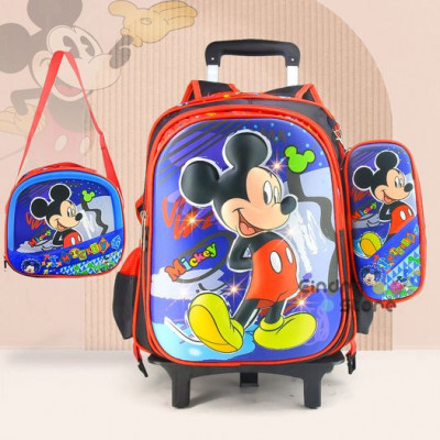 3pcs School Bag Trolley : 0010021